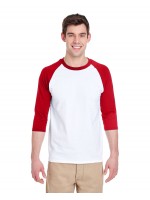 G570 Gildan Adult Heavy Cotton™ 5.3 oz. 3/4-Raglan Sleeve T-Shirt